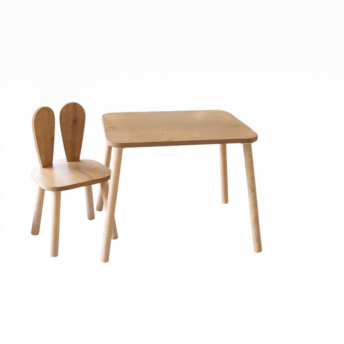 Hanah Home Bunny One Chair Set - Marrón